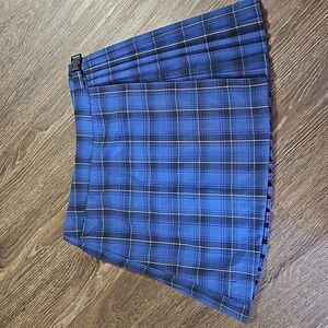 Cute Mini Blue Skirt, Elastic Waist (Size M)
